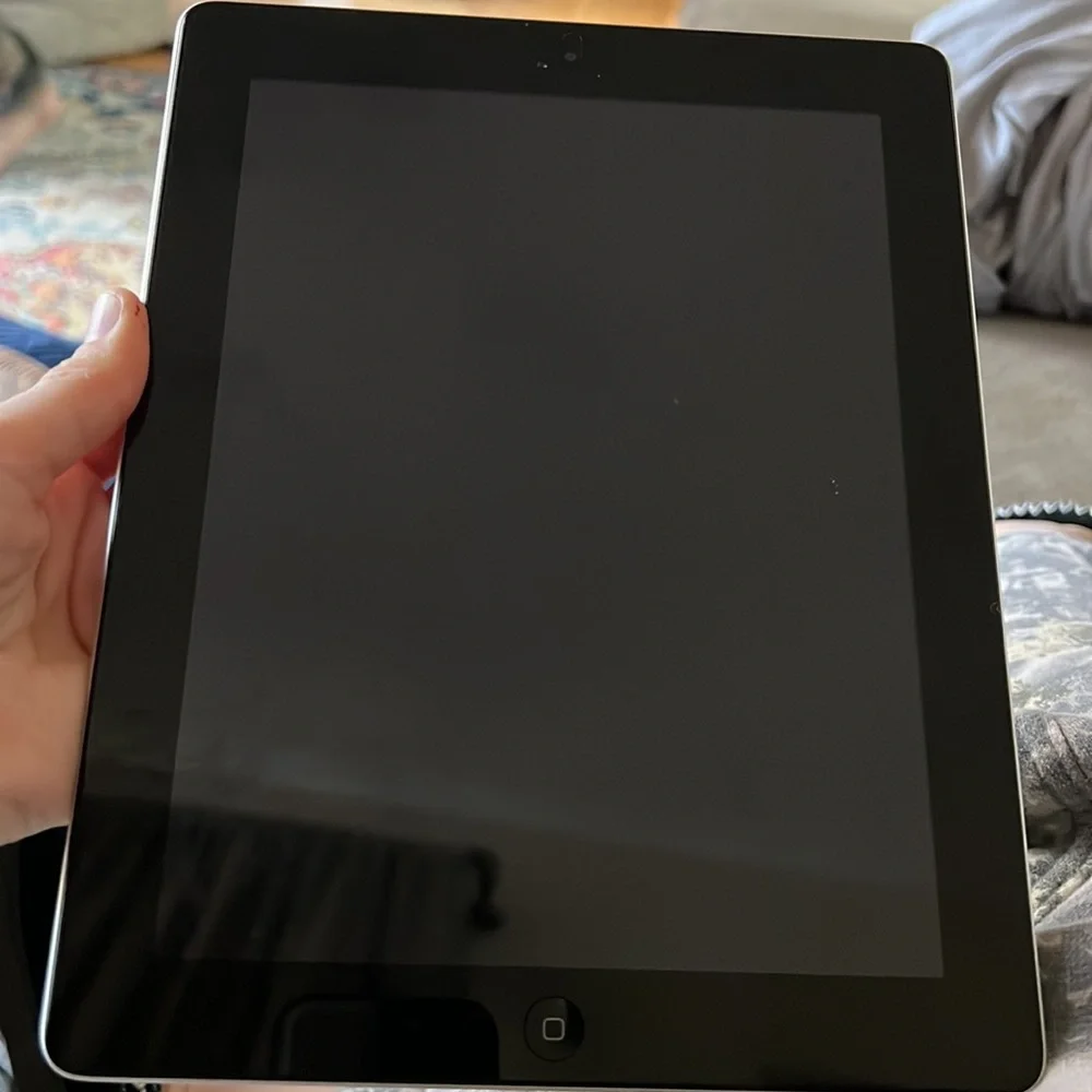 Vintage Apple Tablet with Sleek Design and Vibrant Display